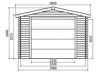 Abri garage avec porte motorisée en kit pas cher